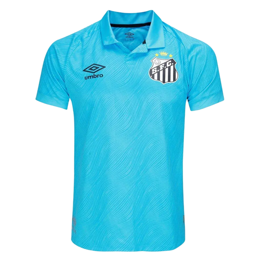 Camisa Santos 25/26 N. 10 Neymar Jr. Edição Especial Umbro Masculina - Azul+Preto